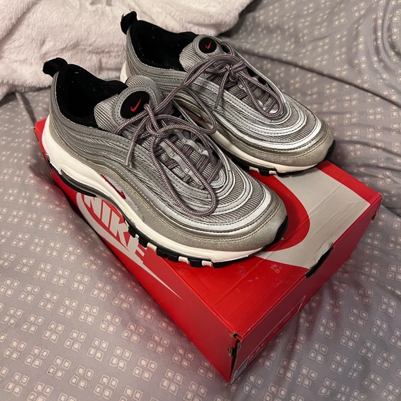 NIKE Air Max 97 OG QS GS 'Silver Bullet 2017 - Picture 5 of 7